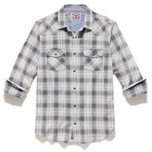 Flag & Anthem Galloway Vintage Washed Shirt – Charcoal/Grey